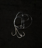 3 PACK SEA BASS BLACK 3/0 3 DROP HILO SALTWATER FISH RIG MUSTAD 40 LB MONO2