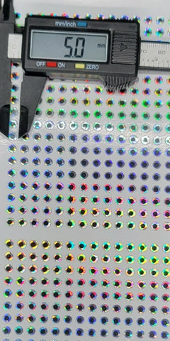 10000pcs 5mm Customed Silver 2D Holographic Fishing Lure Flat Eyes Tackle Craft