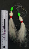 HiLo Floating Bucktails 30 lb Fishing Rig 2 Hooks Bait  Teasers Fluke Sea Bass2