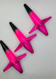 40 Lot Teaser Tuna Bird 7" in / 18 cm Saltwater Purple Black Pink Custom Color 1