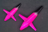 40 Lot Teaser Tuna Bird 5" in / 13 cm Saltwater Purple Black Pink Custom Color4