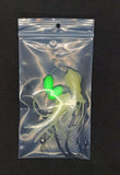 HiLo 30 lb Fishing Rig 2 Hooks Bait 2.5" GLOW B2 Squid Teasers Fluke Sea Bass7