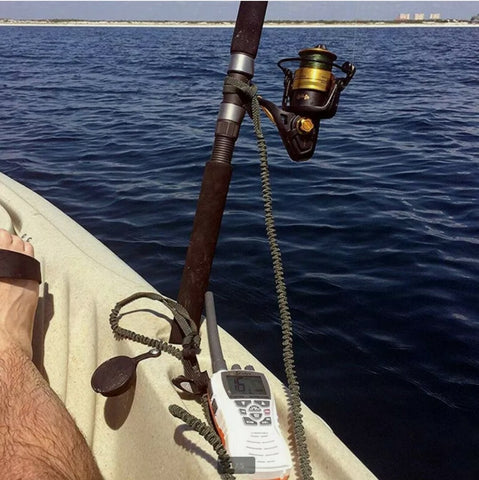 Kayak Outrodders Paddle Fishing Rod Leash Safety Rope Carabiner Boat Accessories