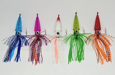 Fishing Lure Squid Flower Jig Teaser Hi-Lo Rig Fluke Sea Bass