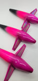 40 Lot Teaser Tuna Bird 5" in / 13 cm Saltwater Purple Black Pink Custom Color10