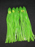 11" Fishing Lure Squid Octopus Hoochie Skirt Tuna Trolling Big Game Mahi Marlin