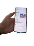 Red White Blue 3D Printed Phone Holder Finger Grip Stand for iPhone Android 3pcs4