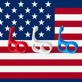 Red White Blue 3D Printed Phone Holder Finger Grip Stand for iPhone Android 3pcs0