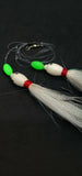 HiLo Floating Bucktails 30 lb Fishing Rig 2 Hooks Bait  Teasers Fluke Sea Bass4
