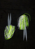 Fishing Silicone Skirt Hole in one style with glow tails 4" / 10 cm 500 bulk lot