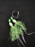 HiLo Floating Glow Silicone Skirts 30 lb Fishing Rig 2 Hooks Teasers Fluke 6/01