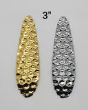 15  Silver Hex Fishing Spoon Blank 3 Sizes 5 Of Each Casting Trolling Tackle 3
