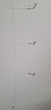 3 PACK SEA BASS BLACK 3/0 3 DROP HILO SALTWATER FISH RIG MUSTAD 40 LB MONO7