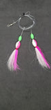 HiLo Floating Bucktails 30 lb Fishing Rig 2 Hooks Bait  Teasers Fluke Sea Bass0