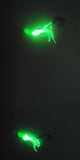 HiLo 30 lb Fishing Rig 2 Hooks Bait 4" GLOW B2 Squid Teasers Fluke Sea Bass7
