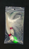 HiLo Floating Bucktails 30 lb Fishing Rig 2 Hooks Bait  Teasers Fluke Sea Bass1