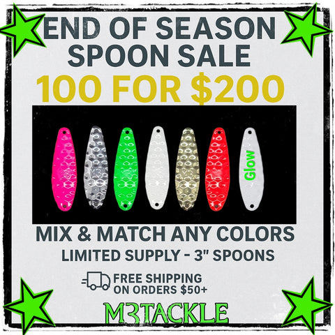 100 3" SPOONS FOR $200