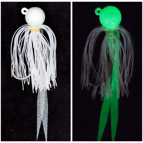 "White Glow" Ball Jigs