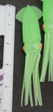 Squid Green Glow bodies B2 Style 5 inch