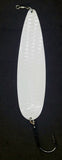 8 inch flutter spoon diamond pattern white