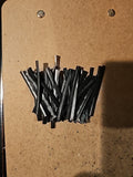 2" In Black Pre Cut 5 Cm Length Twist Bread Ties Wrapper Sealer Custom Made&Size