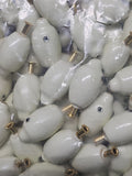 White Fishing Teaser Floating Head 3mm Add Silicone Skirt Bucktails Tie Rig Your Own