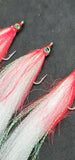 3 Fishing Teasers 2/0 Hooks Flies Fluke Flounder Striper Sea Bass Bait Rig Lure