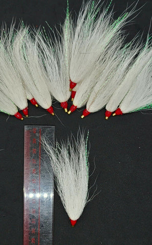 Fishing Bucktail Hair Teaser Slide Tube Fluke Bass Rig Jig 25 Pack Free Shipping