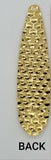 Fishing Spoon Flutter Hex 4.75" in/ 14 cm Build Your Tackle GOLD Cheap Wholesale