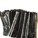 2" In Black Pre Cut 5 Cm Length Twist Bread Ties Wrapper Sealer Custom Made&Size