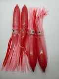 5 Pack Fishing Bulb Squids Skirt Lures Hoochie Offshore Trolling Lure Saltwater