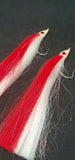 2 Fishing Teasers 5/0 Hooks Flies Fluke Flounder Striper Sea Bass Bait Rig Lure