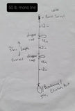 Hi Lo 50 lb Mono Bottom Fishing Line Rig Double Dropper Loop Cod Haddock Fluke