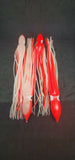 Squid Skirt 12in Fishing Lure 4 PACK Hoochies Bait Saltwater Soft Lure FREE SHIP