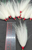 Fishing Bucktail Hair Teaser Slide Tube Fluke Bass Rig Jig 10 Pack Free Shipping