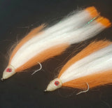 2 Fishing Teasers 5/0 Hooks Flies Fluke Flounder Striper Sea Bass Bait Rig Lure