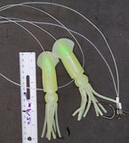Deep Drop Bottom Fishing Rig Glow Tile Rose Snapper Cod Grouper Golden Blue