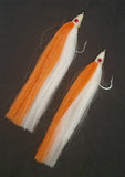 2 Fishing Teasers 5/0 Hooks Flies Fluke Flounder Striper Sea Bass Bait Rig Lure