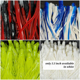40 Octopus Squid Bulb Skirt 4 colors mix 10 6.5" in\ 16 cm Fishing Lure Trolling