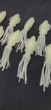 Fishing Lure B2 Stlye Squid Body 4" in /10 cm Octopus Soft Glow Fluke Jig 10 Pc