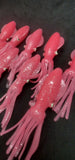 Fishing Lure B2 Stlye Squid Body 4" in /10 cm Octopus Soft Glow Fluke Jig 10 Pc