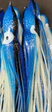 Squid Skirt 12" Fishing Lure 3 PACK Hoochies Bait Saltwater Soft Lure FREE SHIP