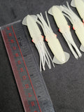 Fishing Lure B2 Squid Soft Body 3" in /8cm Hi-lo Octopus Glow Fluke Jig 10 Pack