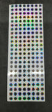 Holographic Silver Flat adhesive Fishineyes  10mm, Fly Tying Tackle 168 Pieces