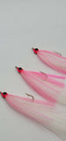 3 Fishing Teasers 5/0 Hooks Flies Fluke Flounder Striper Sea Bass Bait Rig Lure