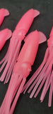 Fishing Squid Bulb Teaser Skirt 5" in / 13 cm Octopus Soft Glow Fluke Jig 10 Pc