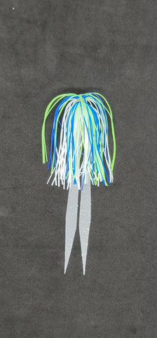 Silicone Fishing Skirt 4" in/ 10 cm Glow Tails Fishing Lure Teaser Micro Tackle