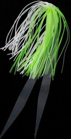 Silicone Fishing Skirt 4" in / 10 cm Glow Tails Fishing Lure Teaser Micro Tackle