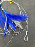 Tuna Lure Feather Daisy Chain with Bird - Purple Lure Plus Bag Trolling Wahoo