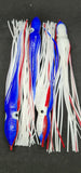 Squid Skirt 12in Fishing Lure 4 PACK Hoochies Bait Saltwater Soft Lure FREE SHIP